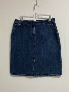 Saint Tropez West Dark Blue Denim Pencil Skirt